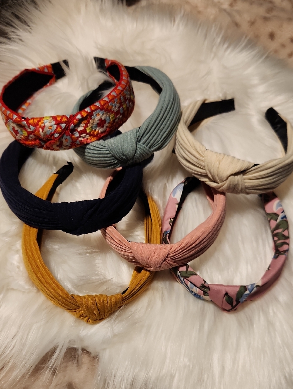 New 7 Pieces Knotted Headbands
